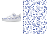 Blue Bandana Shoe Wrap