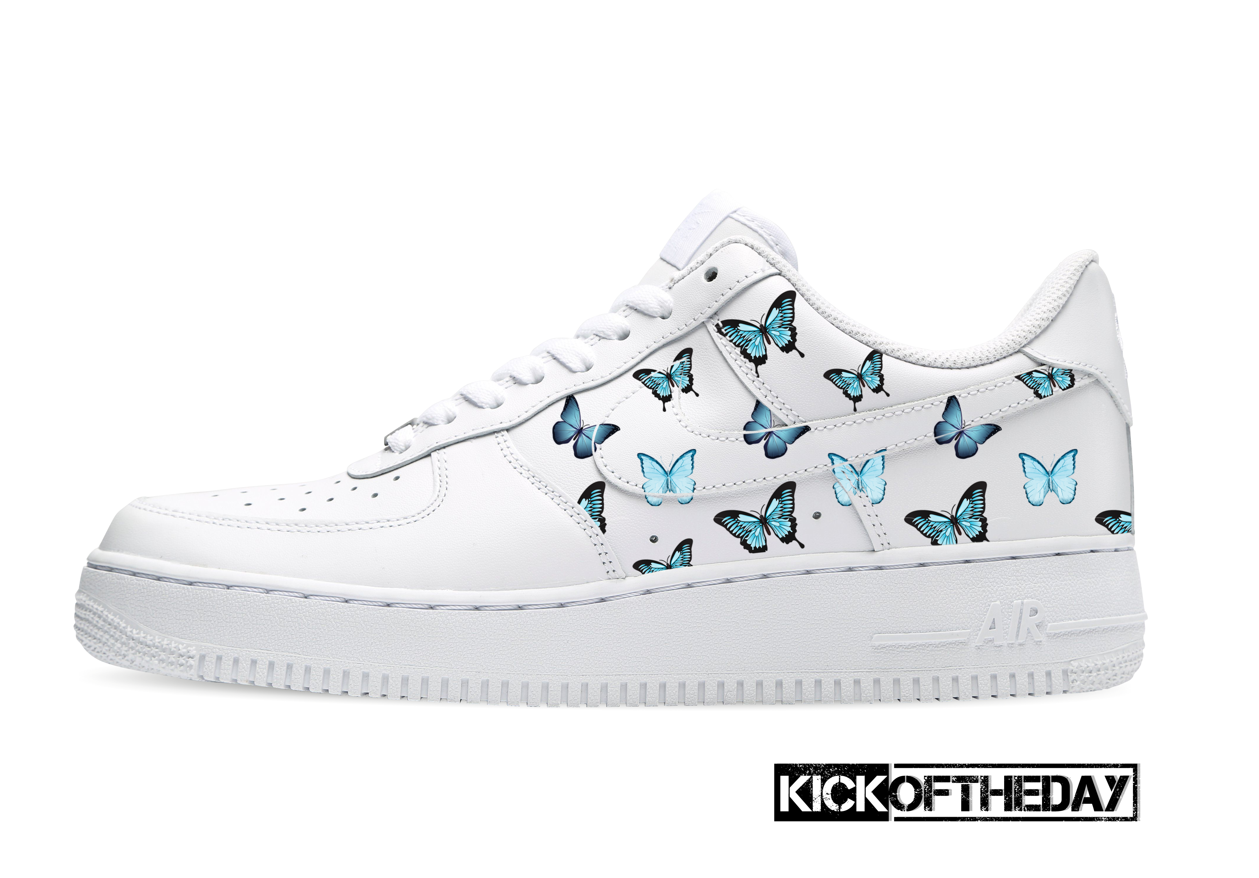 Butterfly Blue Pattern Shoe Wrap
